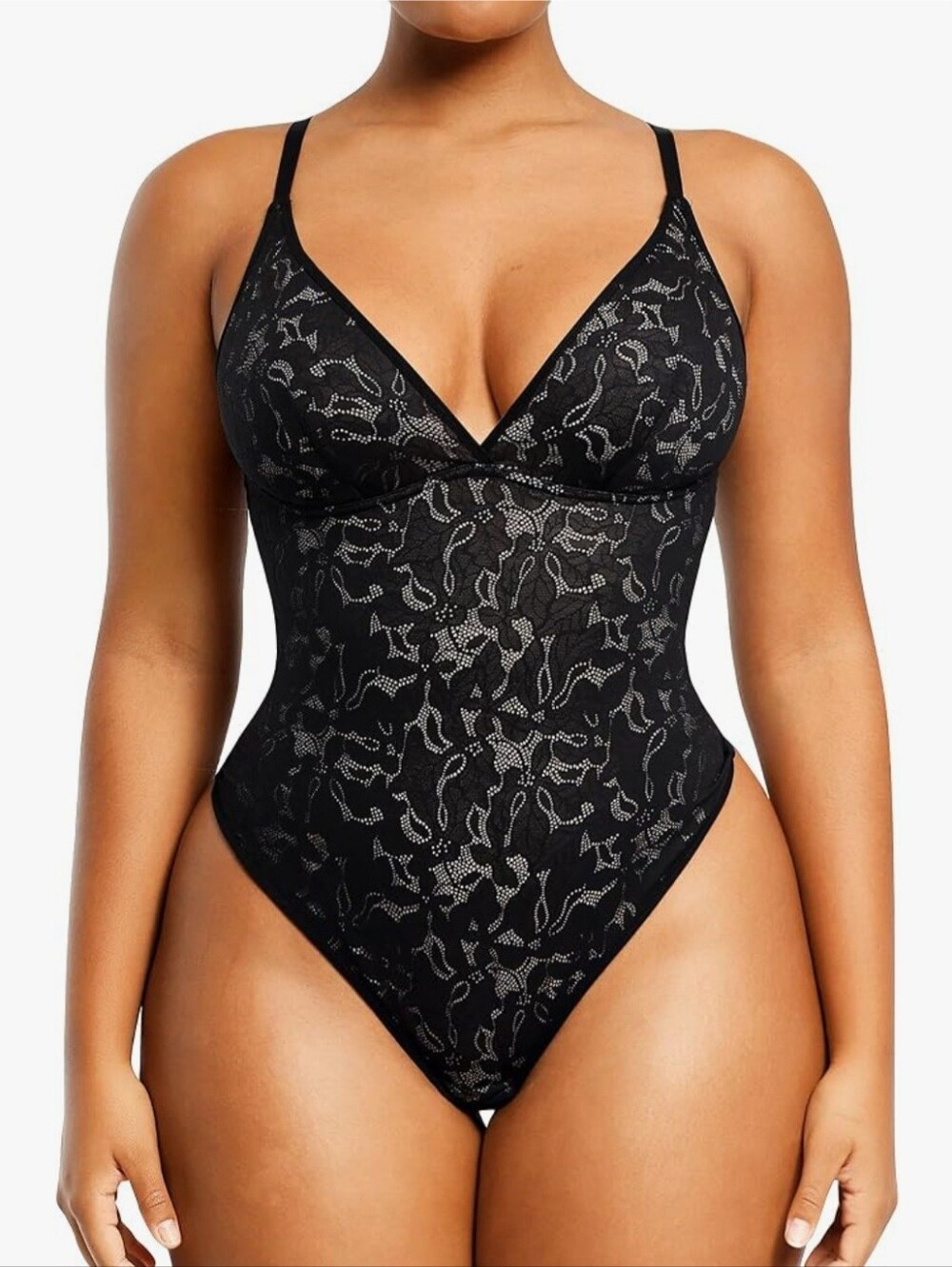 New Black Lace Bodysuit Top Thong Going Out Party Date Night Sexy Fitted Top XXL